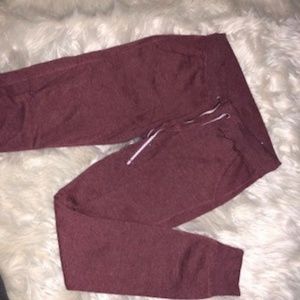 Maroon Jogger Sweatpants